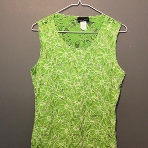 Bethany black Lacey tank top